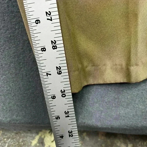 LL Bean Stretch Dress Pants Mens 38/32 khaki Comfy comfort waist (0312) - Picture 5 of 8